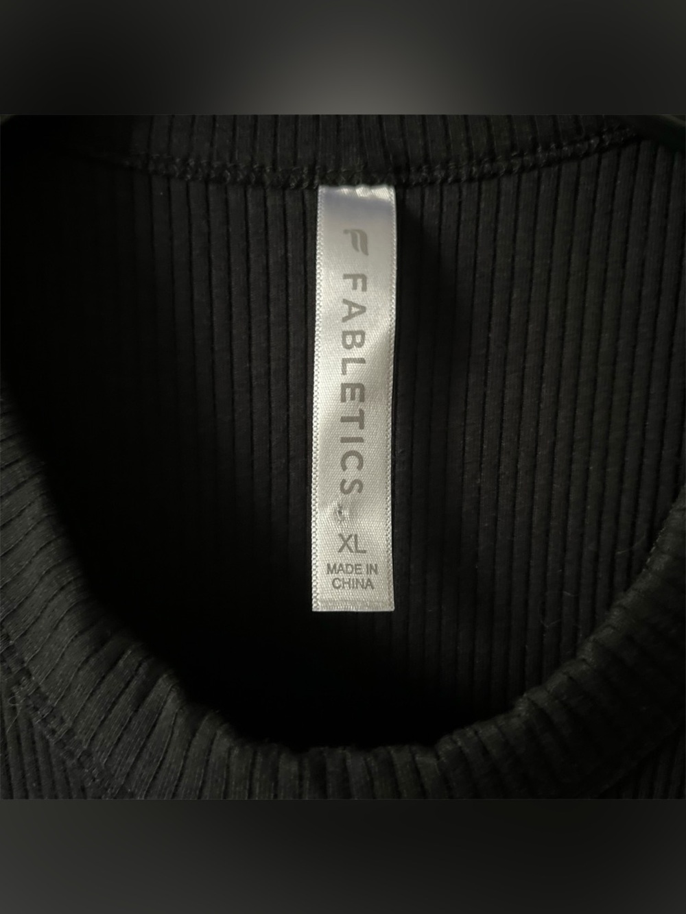 Fabletics High Neck Rib Built-In Bra Tank - Picture 8 of 8